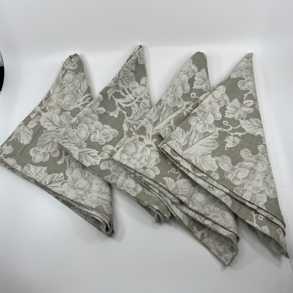 12 Vintage , unused Williams Sonoma Jacquard 'Marlon' Napkins - Picture 9 of 12